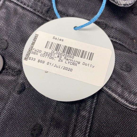 NWT DL1961 kids light weight black denim jacket, size S - Picture 5 of 8